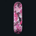 Abstract Artsy Pink Burgundy Red Acrylic Painting Skateboard<br><div class="desc">This modern and artsy painting is perfect for the trendy and artistic woman. It features hand-painted blush pink, neon pink, and burgundy red acrylic abstract design. It's pretty, elegant, and contemporary.***IMPORTANT DESIGN NOTE: For any custom design request such as matching product requests, color changes, placement changes, or any other change...</div>