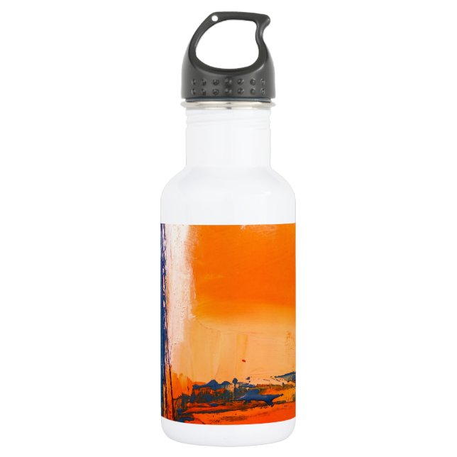 Abstract Artwork 532 Ml Water Bottle (Front)