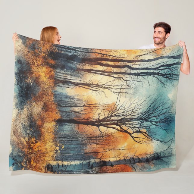 Abstract Artwork 8 -  Fleece Blanket (In Situ)