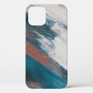 Abstract artwork. Brush strokes on paper. Vintage iPhone 12 Case