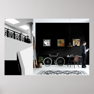 Abstract Artwork by Leslie Sigal Javorek  Poster