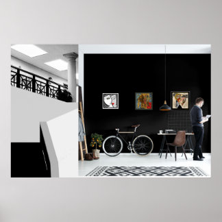 Abstract Artwork by Leslie Sigal Javorek  Poster