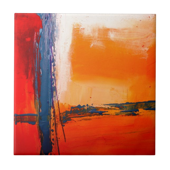 Abstract Artwork Ceramic Tile (Front)