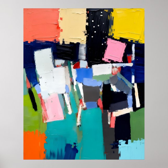 Abstract Artwork Composition  Poster (Front)