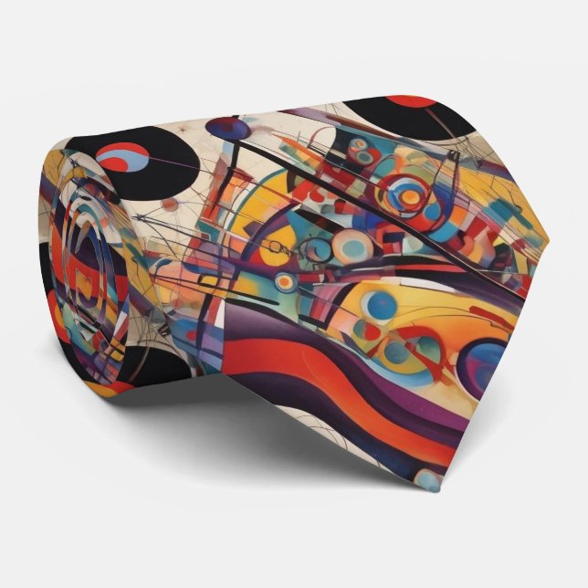 Abstract Artwork Composition  Tie (Rolled)