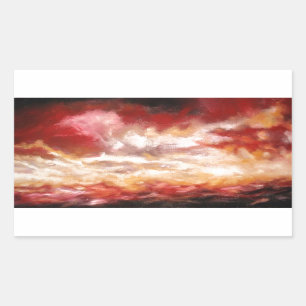 Abstract Artwork Rectangular Sticker