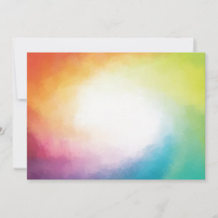 Abstract Artwork Red Yellow Orange Green Blank Card