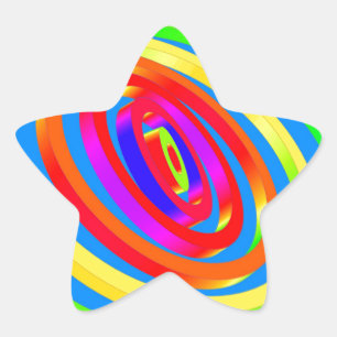 Abstract Artwork Star Sticker