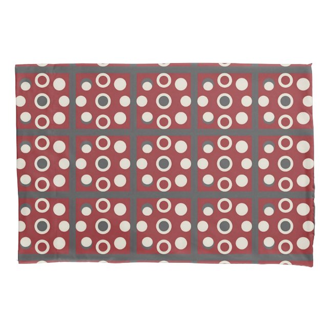 Abstract Artwork With Circular Shapes Pillowcase (Front)
