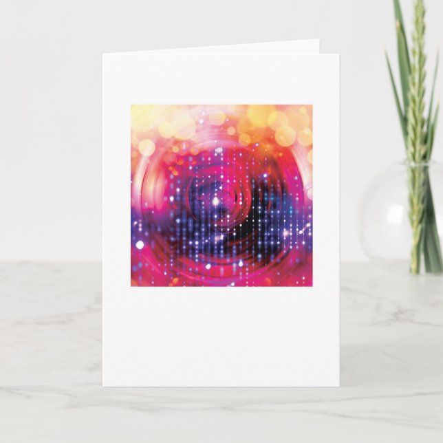 Abstract Arty Greetings Card (Front)