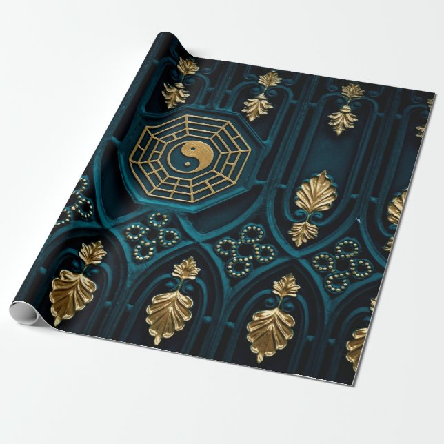 Abstract asia asian background wrapping paper (Unrolled)