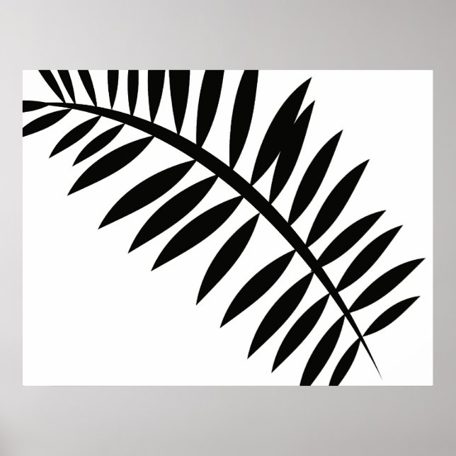 Abstract Asian Leaf 2 Poster (Front)