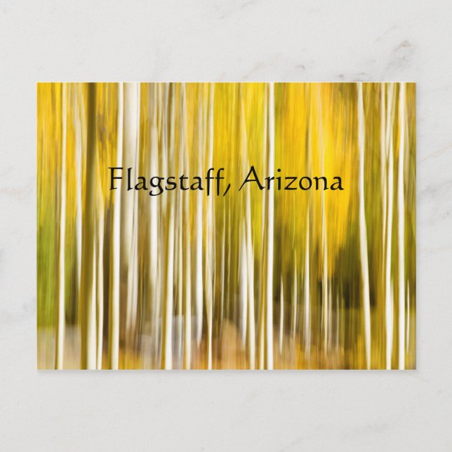 Abstract Aspen's Flagstaff Arizona Postcard (Front)