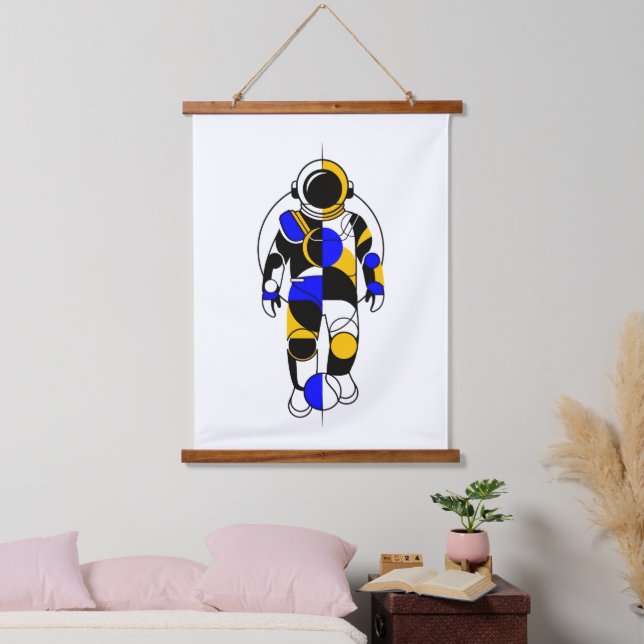 Abstract Astronaut Hanging Tapestry (Bedroom)