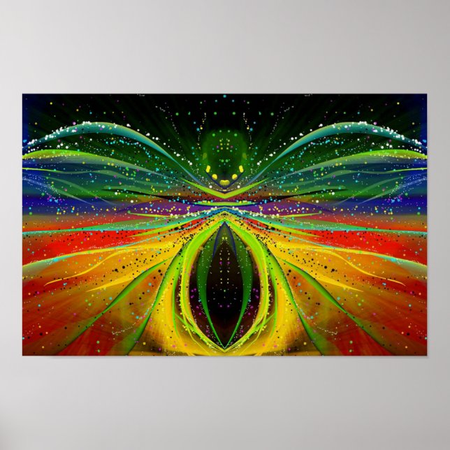 Abstract Astronomical Spider Canvas Print (Front)