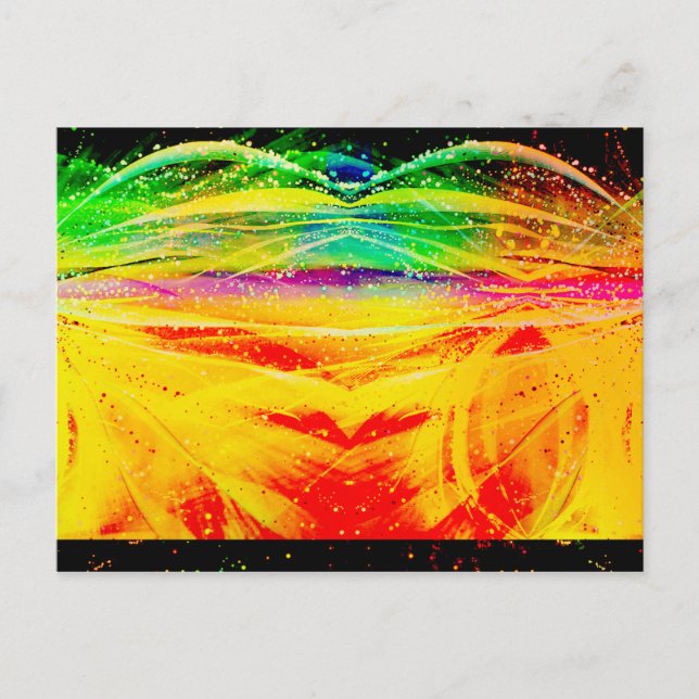 Abstract Astronomical Spider Postcard (Front)