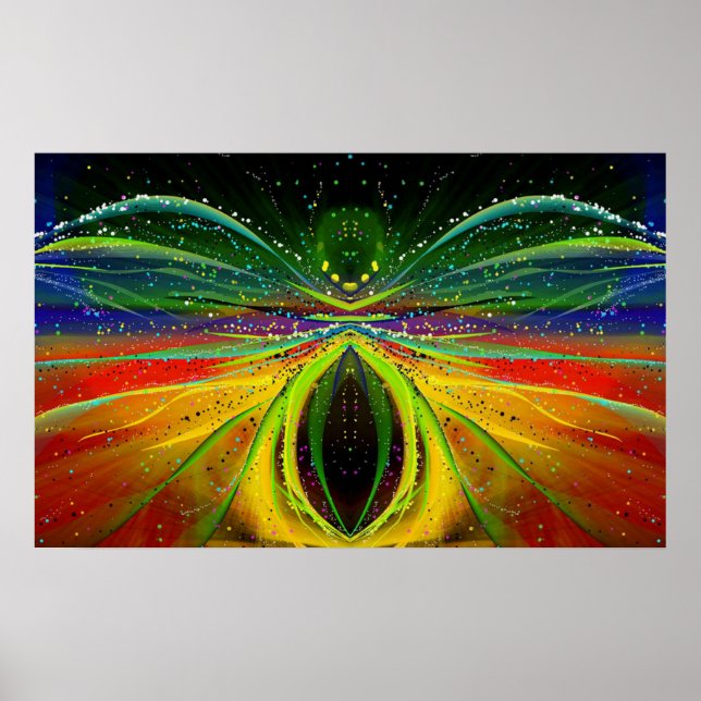 Abstract Astronomical Spider Poster (Front)