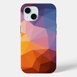 Abstract Asymmetrical Triangles iPhone 15 Case