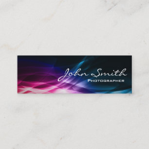 Abstract Aurora Photographer Mini Business Card