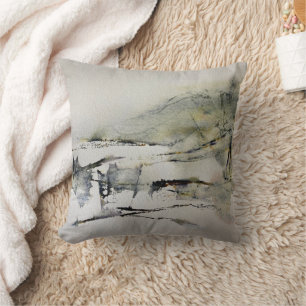 Abstract Autumn Colours Landscape 2 Cushion