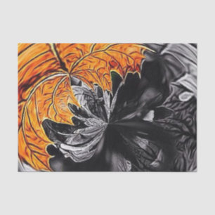 Abstract Autumn Leaf Design Tissue Paper