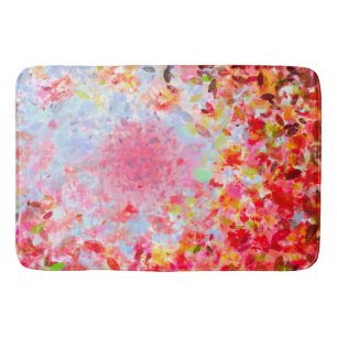- Abstract autumn leaves and sky Bath Mat
