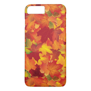 Abstract Autumn Leaves Pattern iPhone 8 Plus/7 Plus Case