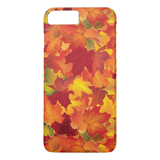 Abstract Autumn Leaves Pattern Case-Mate iPhone Case (Back)