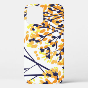 Abstract Autumn Tree Modern Pattern iPhone 12 Case