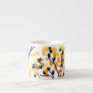 Abstract Autumn Tree Modern Pattern Espresso Cup
