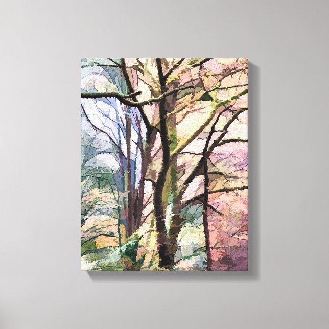 ABSTRACT AUTUMN TREES CANVAS PRINT (Front)