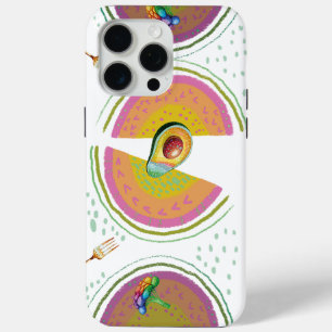 abstract avocado iPhone 15 pro max case