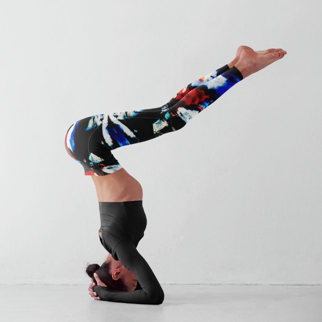 Abstract Aztec Capri Leggings (Creator Uploaded)