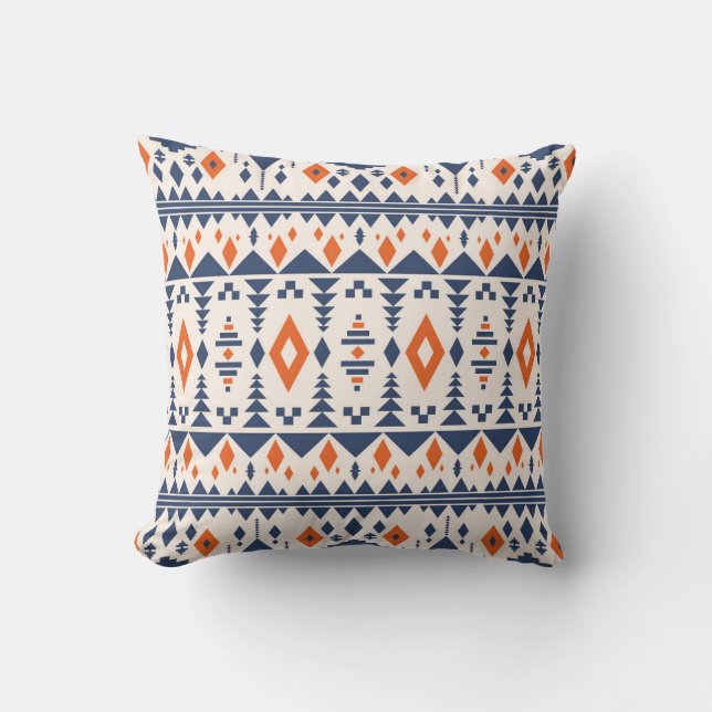 Abstract Aztec geometric, seamless pattern. Cushion (Front)