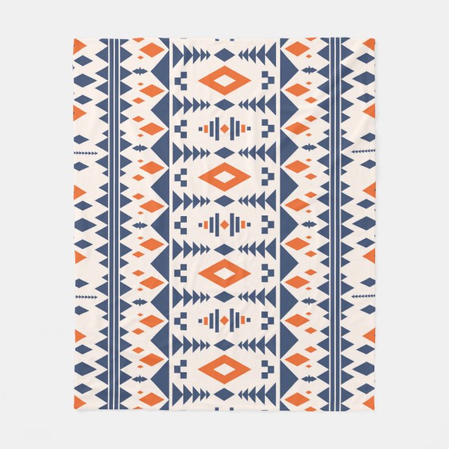Abstract Aztec geometric, seamless pattern. Fleece Blanket (Front)