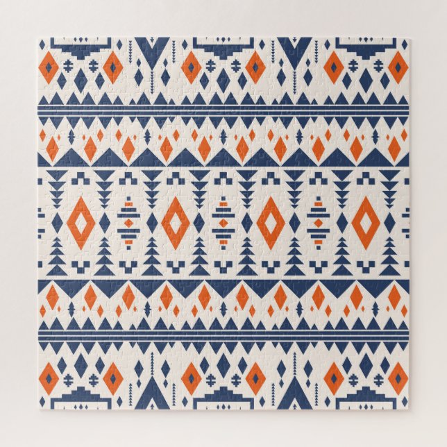 Abstract Aztec geometric, seamless pattern. Jigsaw Puzzle (Vertical)