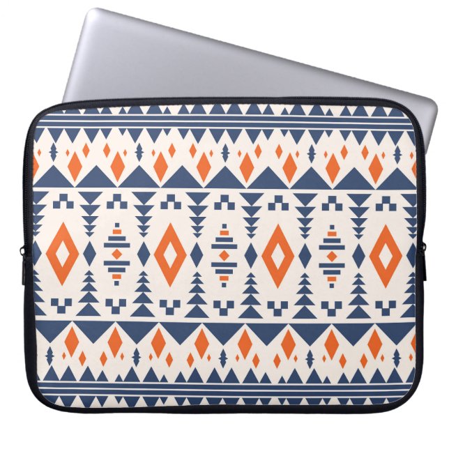 Abstract Aztec geometric, seamless pattern. Laptop Sleeve (Front)