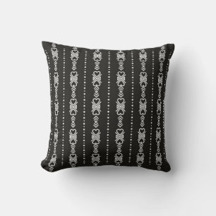 Abstract aztec heart texture cushion