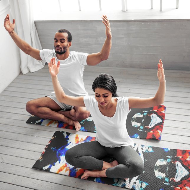 abstract aztec yoga mat (Creator Uploaded)