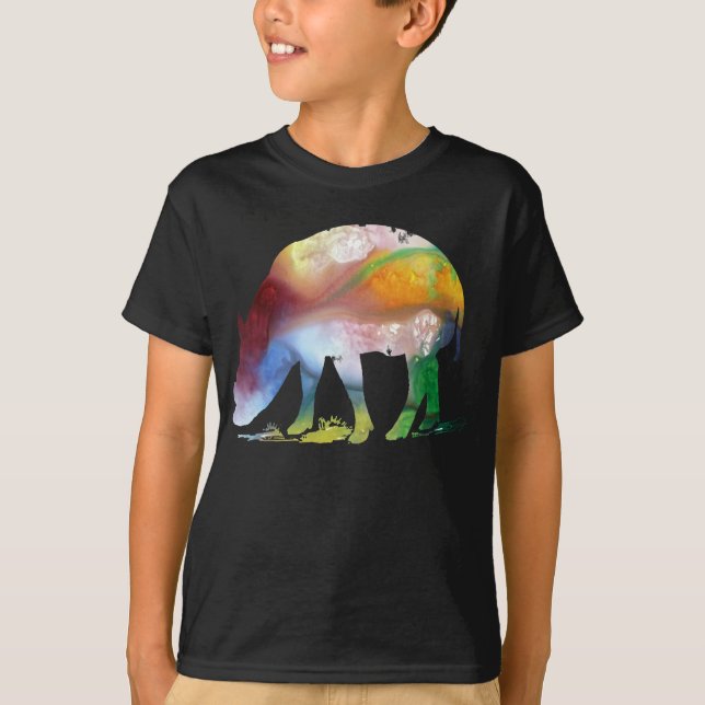 Abstract Babirusa Silhouette. T-Shirt (Front)