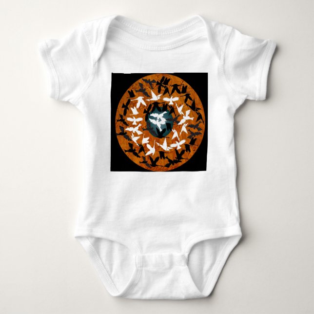 Abstract Baby Bodysuit (Front)