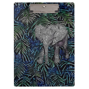 Abstract Baby Elephant Clipboard