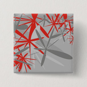 Abstract Background 15 Cm Square Badge