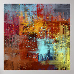 Abstract background. 2d illustration. Digital back Poster