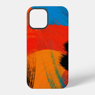 Abstract background. Acrylic colours. Painting on iPhone 12 Case