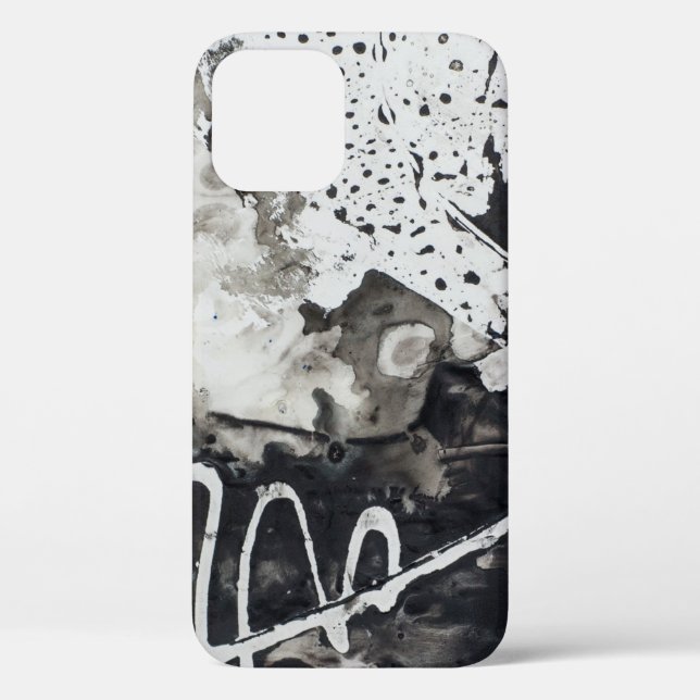 Abstract background black and white Case-Mate iPhone case (Back)