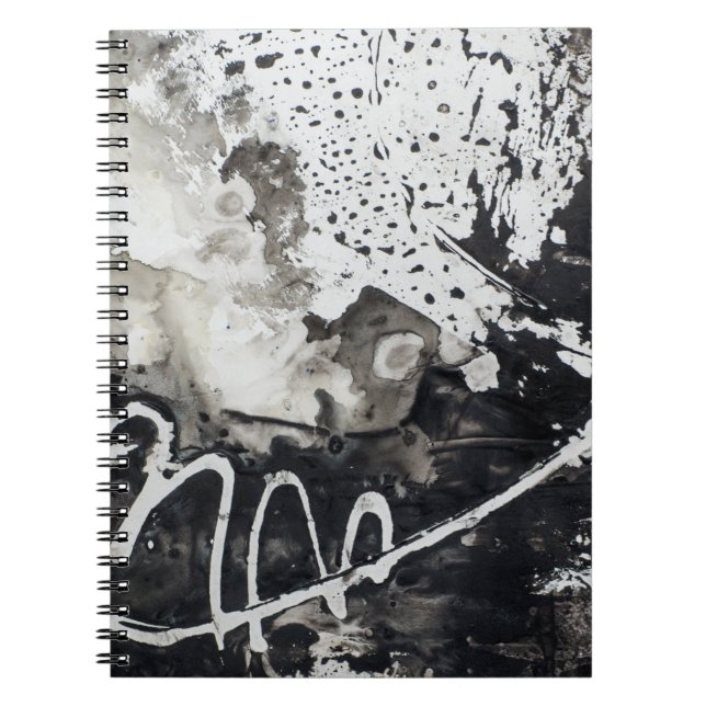 Abstract background black and white notebook (Front)