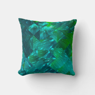 abstract background. blue and green mosaicbackgrou cushion