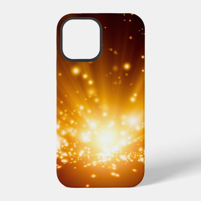 Abstract background - bright orange lightslight,ba iPhone case (Back)