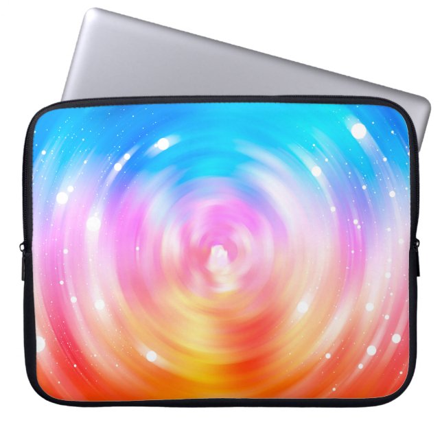 abstract background. brilliant circles background  laptop sleeve (Front)